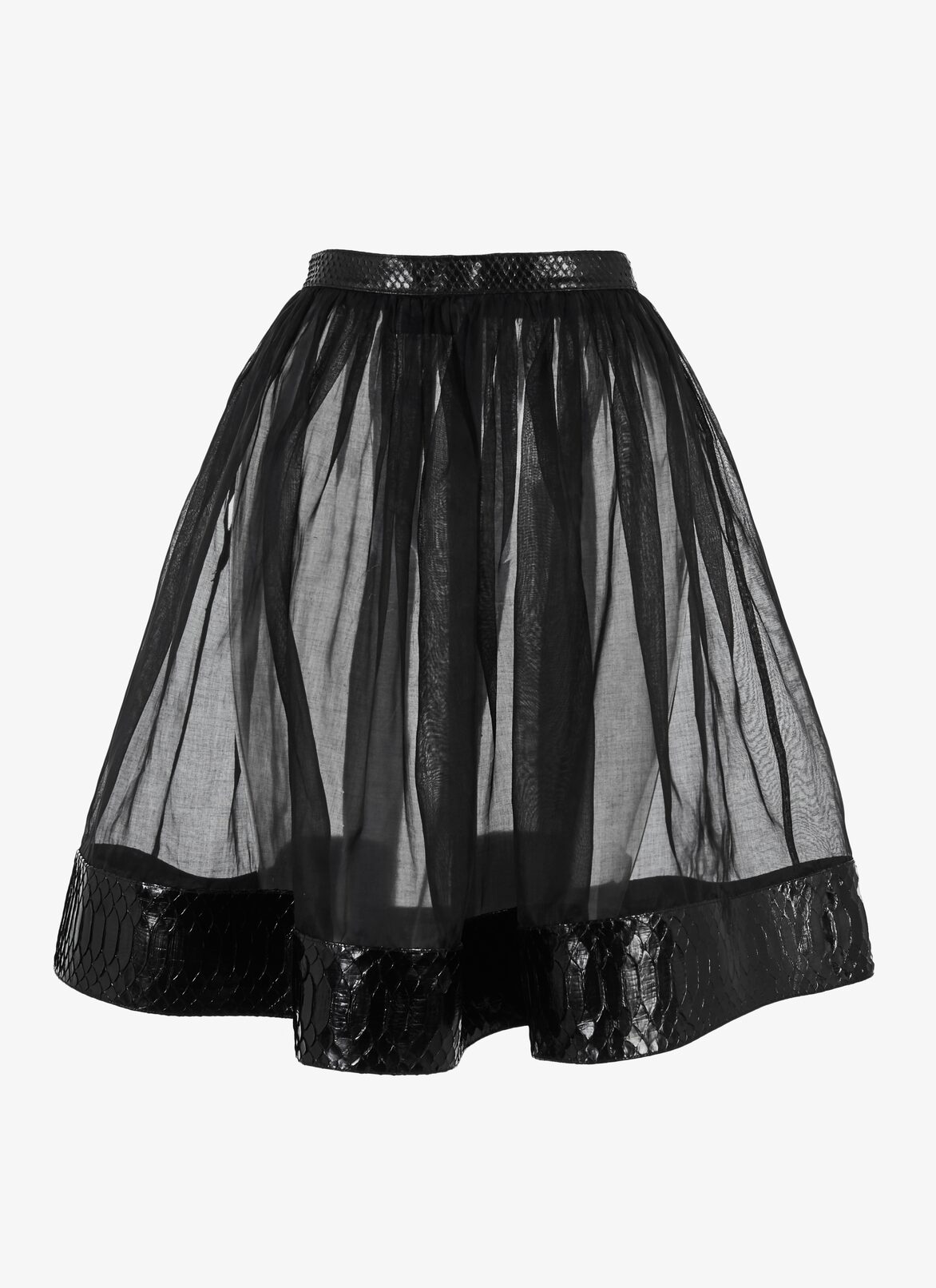 Alaïa Edition 1990 Organza And Python Ballerina Skirt ALAÏA BLACK ALAÏA EDITION 1990 ORGANZA AND PYTHON BALLERINA SKIRT